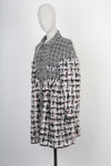CHANEL Boucle Tweed Coat Black & White FW2010