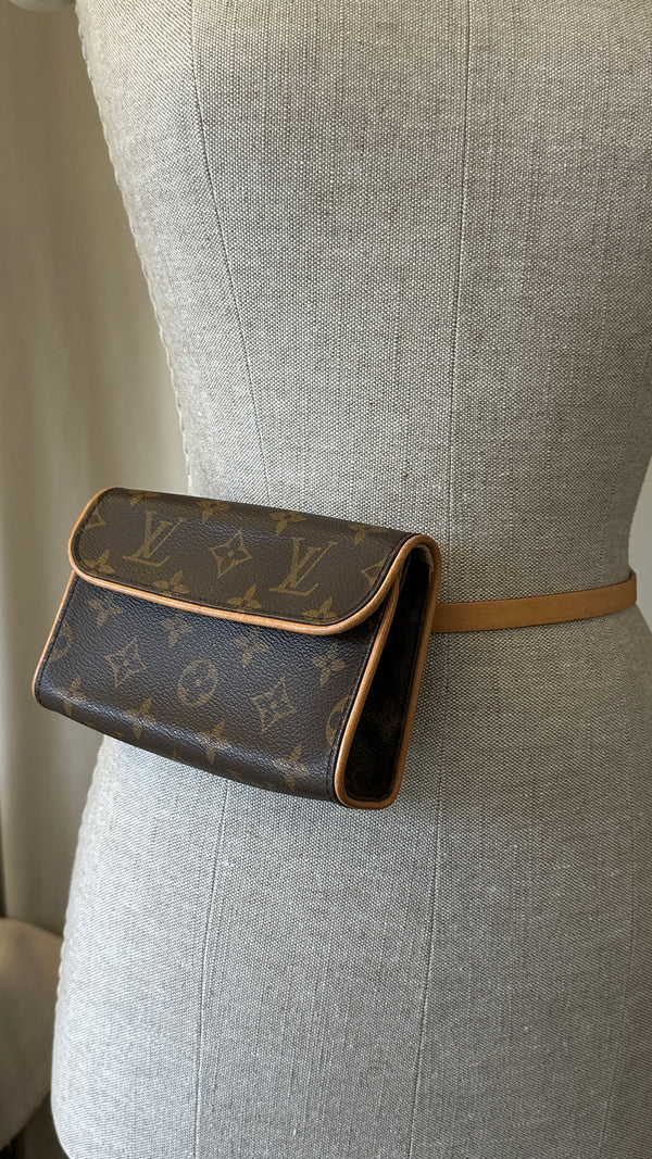LOUIS VUITTON Pochette Florentine Belt Bag MNG Canvas