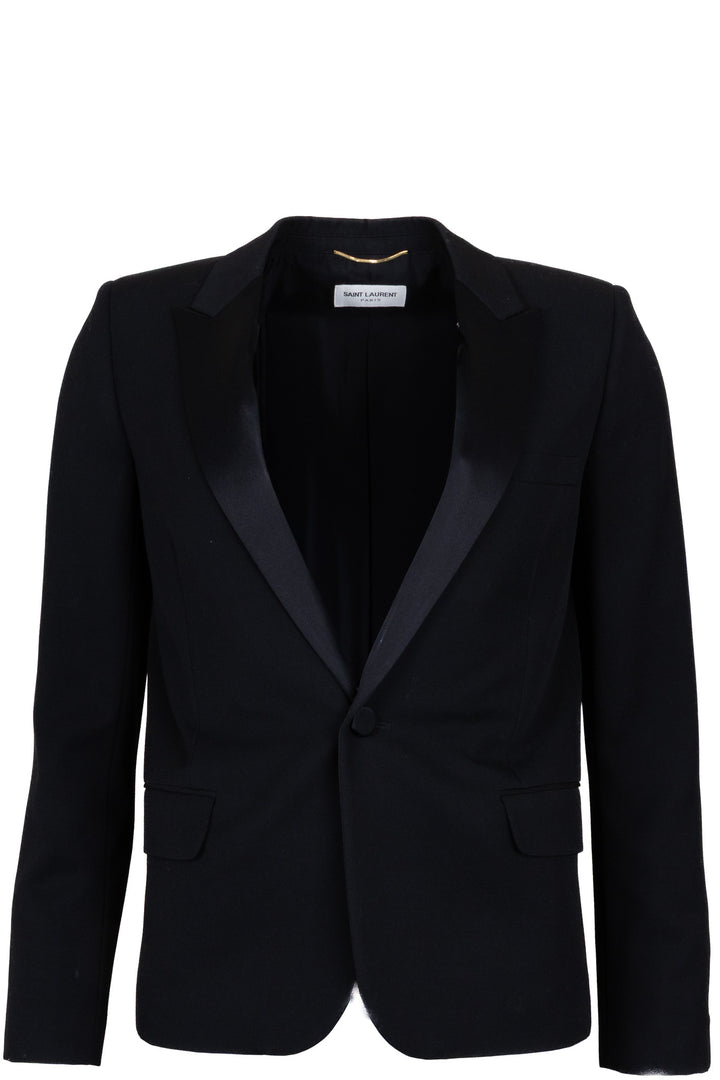 SAINT LAURENT by Hedi Slimane Tuxedo Jacket Wool Silk Black