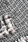 CHANEL Boucle Tweed Coat Black & White FW2010