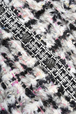 CHANEL Boucle Tweed Coat Black & White FW2010