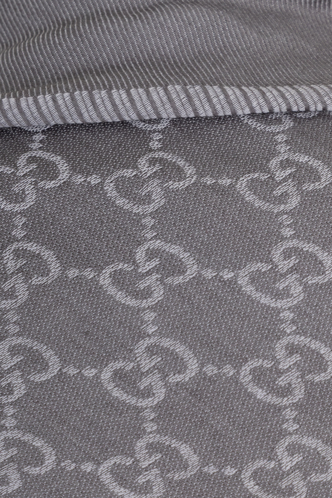 GUCCI GG Jaquard Scarf Grey