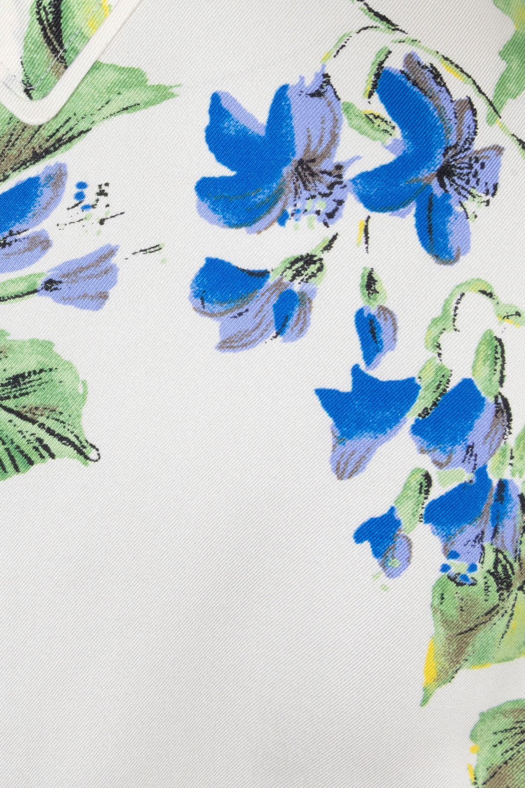 PRADA 2023 Flowers Two Piece Silk Ivory