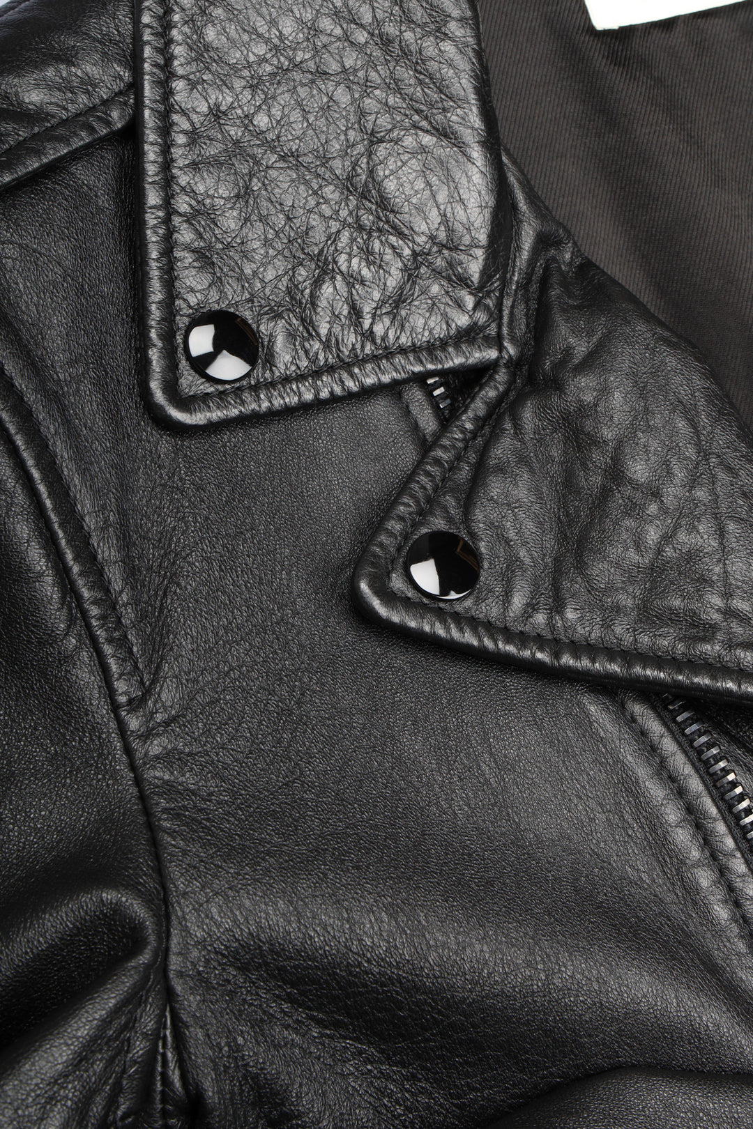 SAINT LAURENT Belted Leather Jacket