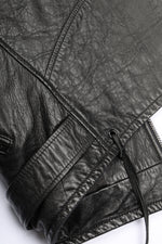 SAINT LAURENT Belted Leather Jacket