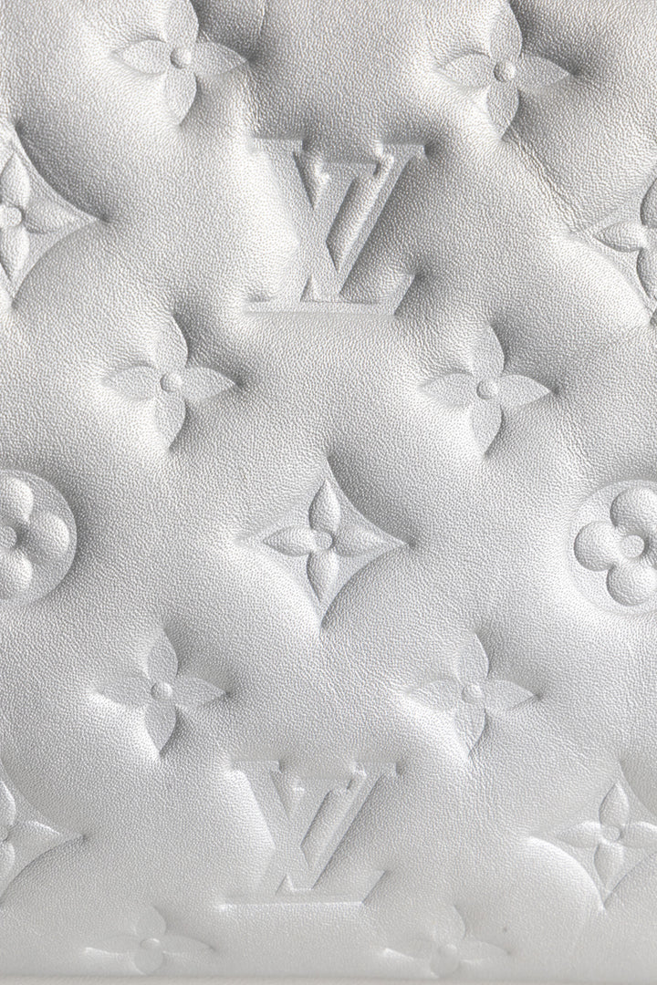 LOUIS VUITTON Coussin PM Lambskin Silver