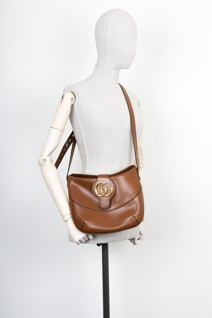 GUCCI Arli Crossbody Bag Brown