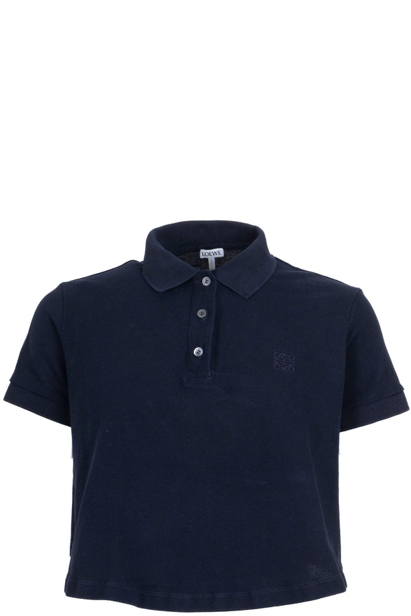 LOEWE Polo court oversize Bleu marine