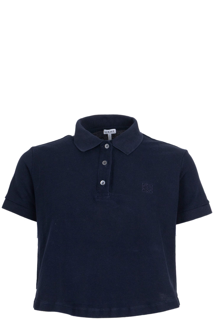 LOEWE Oversized Cropped Polo Navy