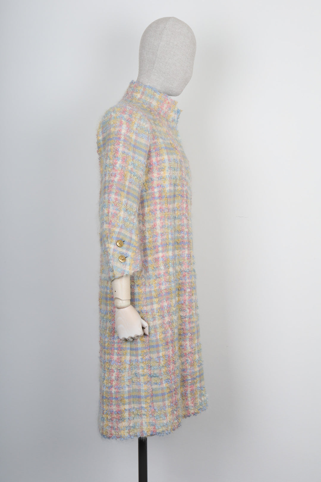 CHANEL Haute Couture Coat Tweed Multicolor