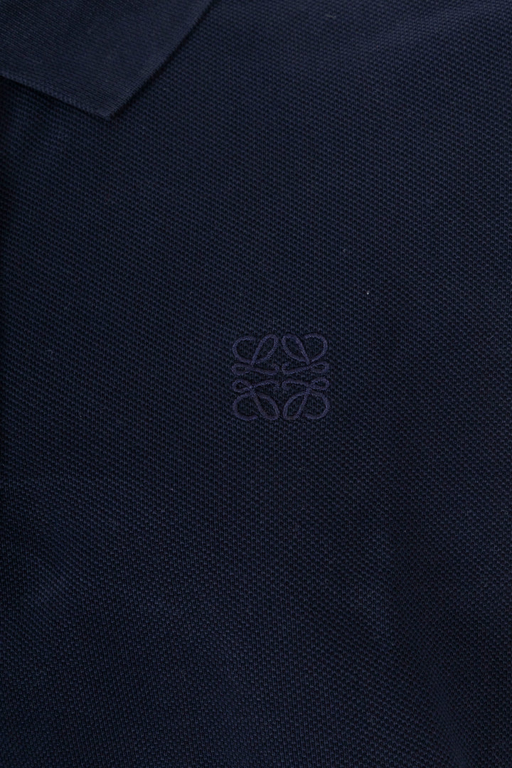 LOEWE Oversized Cropped Polo Navy