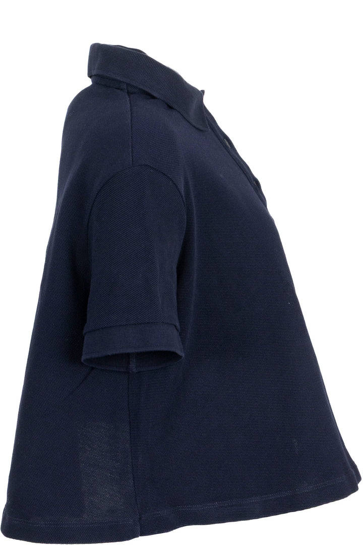 LOEWE Oversized Cropped Polo Navy