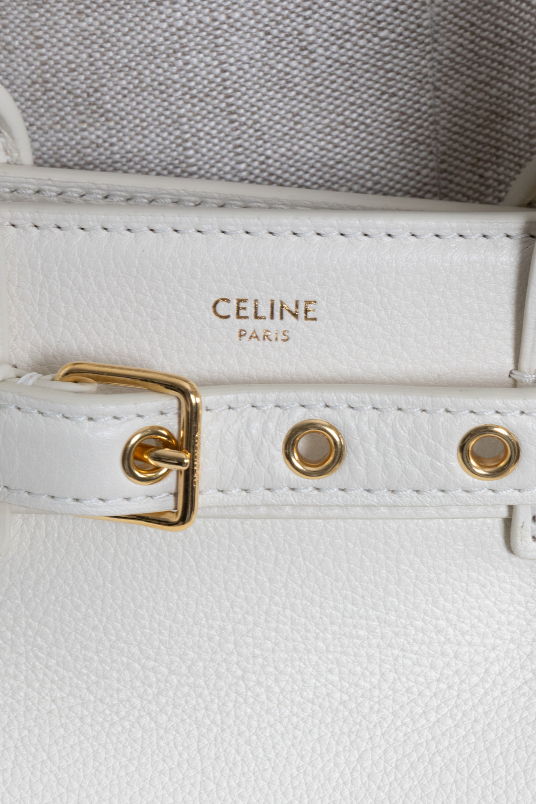 CELINE Teen Conti Bag Ivory