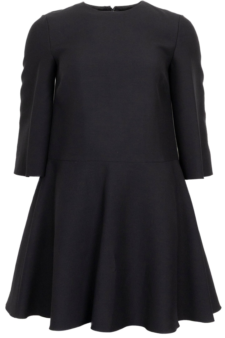 VALENTINO Flared Dress Black Wool