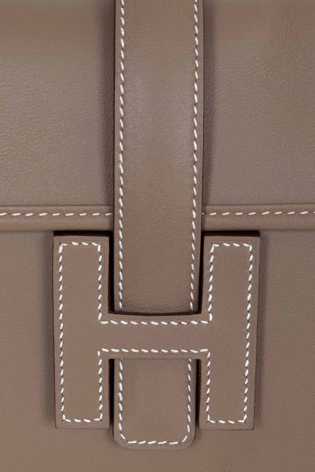 HERMÈS Pochette Jige Elan 29 Veau Swift Étoupe