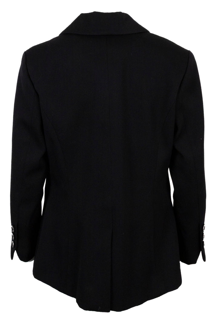 CHANEL 2023 Jacket Black Crystal Buttons