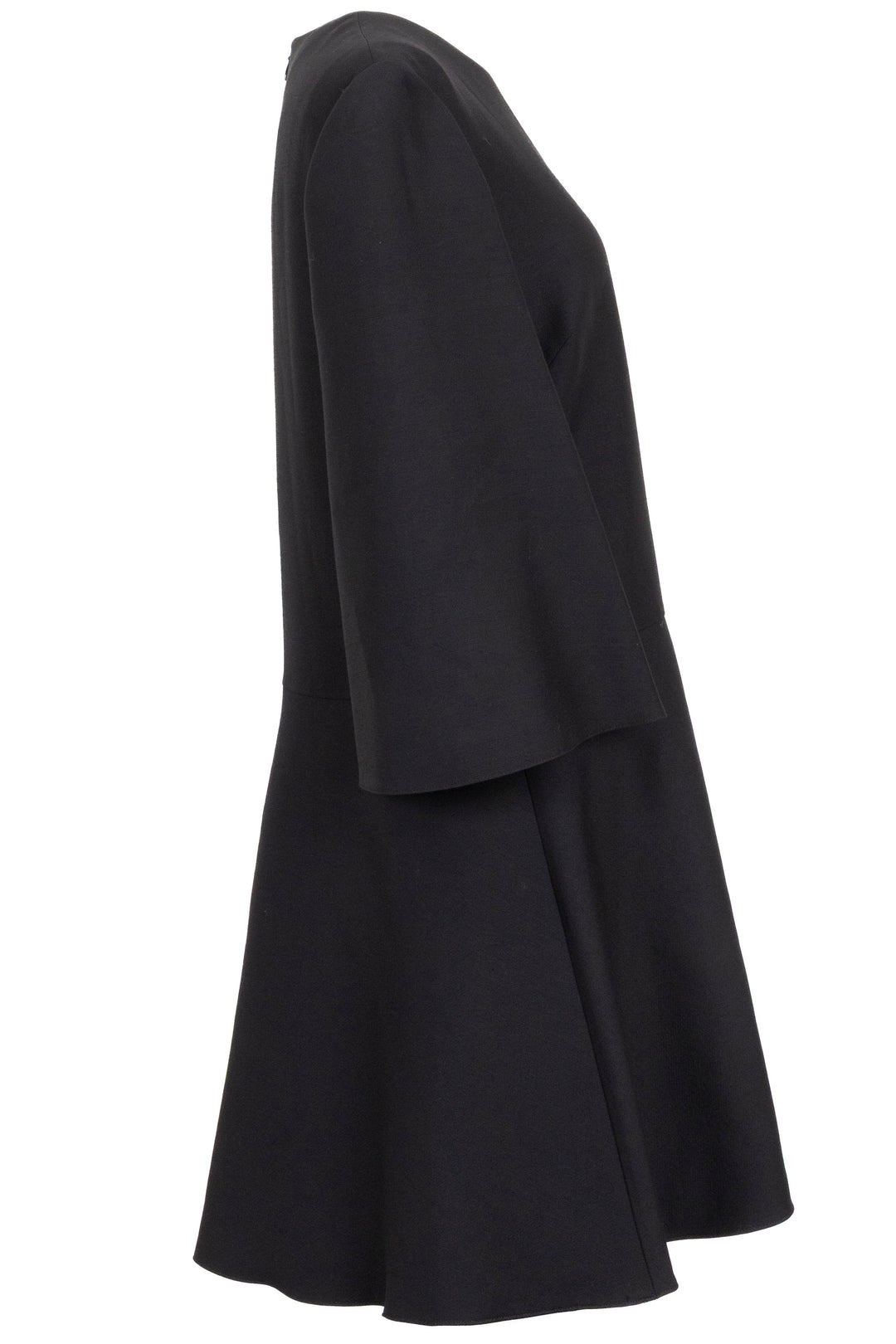 VALENTINO Flared Dress Black Wool