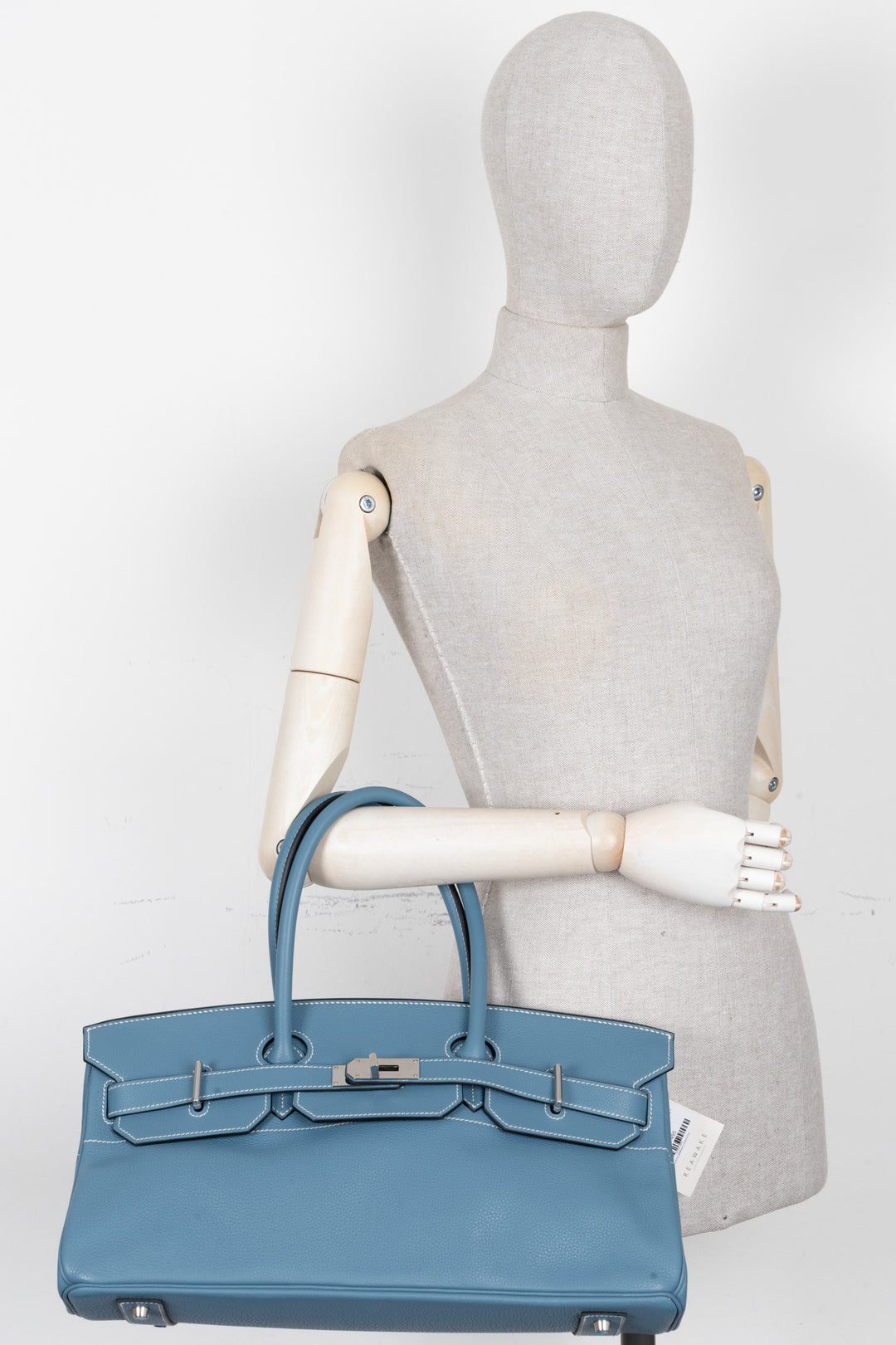 HERMÈS JPG Shoulder Birkin 42 I Clemence Bleu Jean Palladium