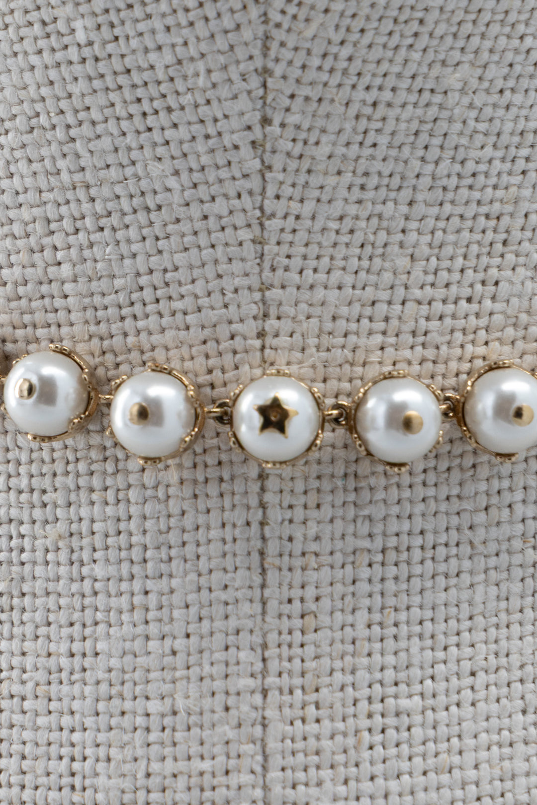 CHRISTIAN DIOR DRenaissance Pearl Choker White