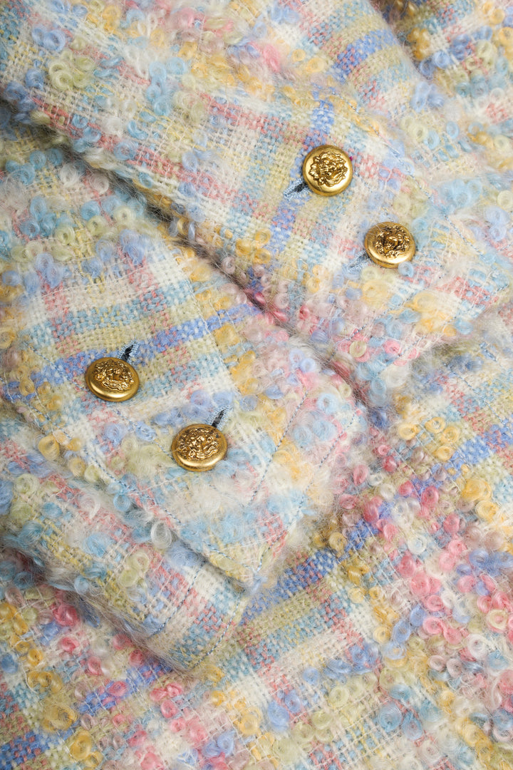 CHANEL Haute Couture Coat Tweed Multicolor