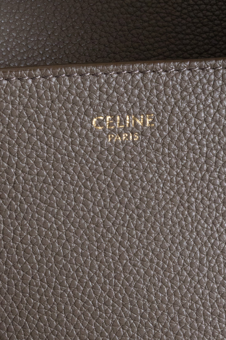CELINE Medium Sangle Bucket Bag Taupe