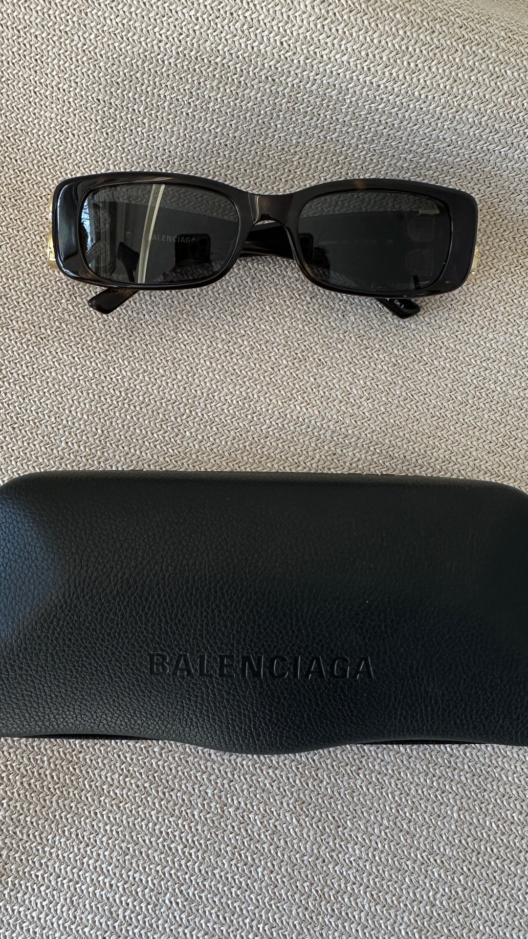 BALENCIAGA B Logo Sunglasses Tortoiseshell BB0096S