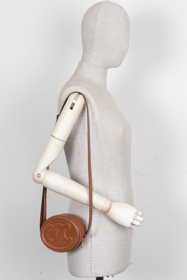 CELINE Oval Triomphe Bag Brown