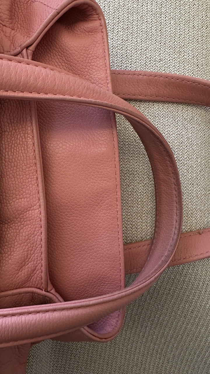 CHANEL Chocobar Bowling Bag Pink