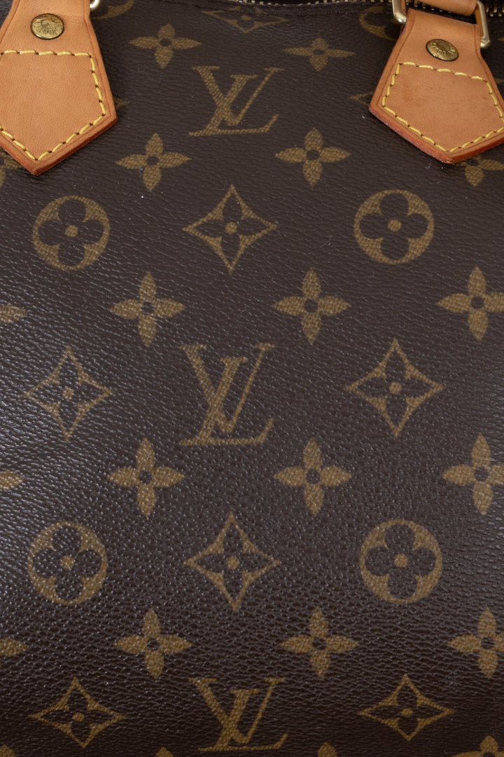 LOUIS VUITTON Speedy 25 MNG Canvas Brown