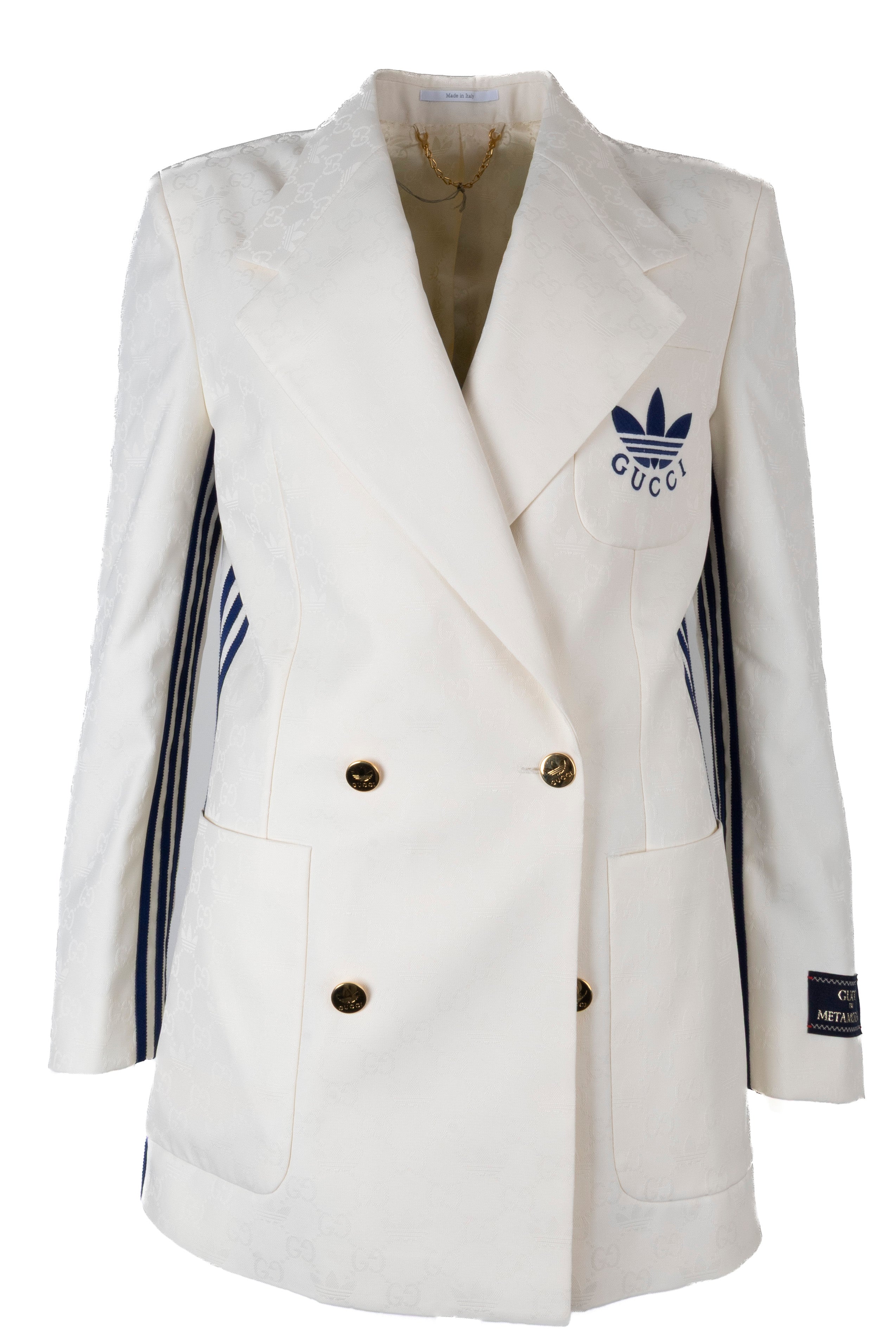 GUCCI x ADIDAS 2022 Double Breasted Blazer Jacket White – REAWAKE