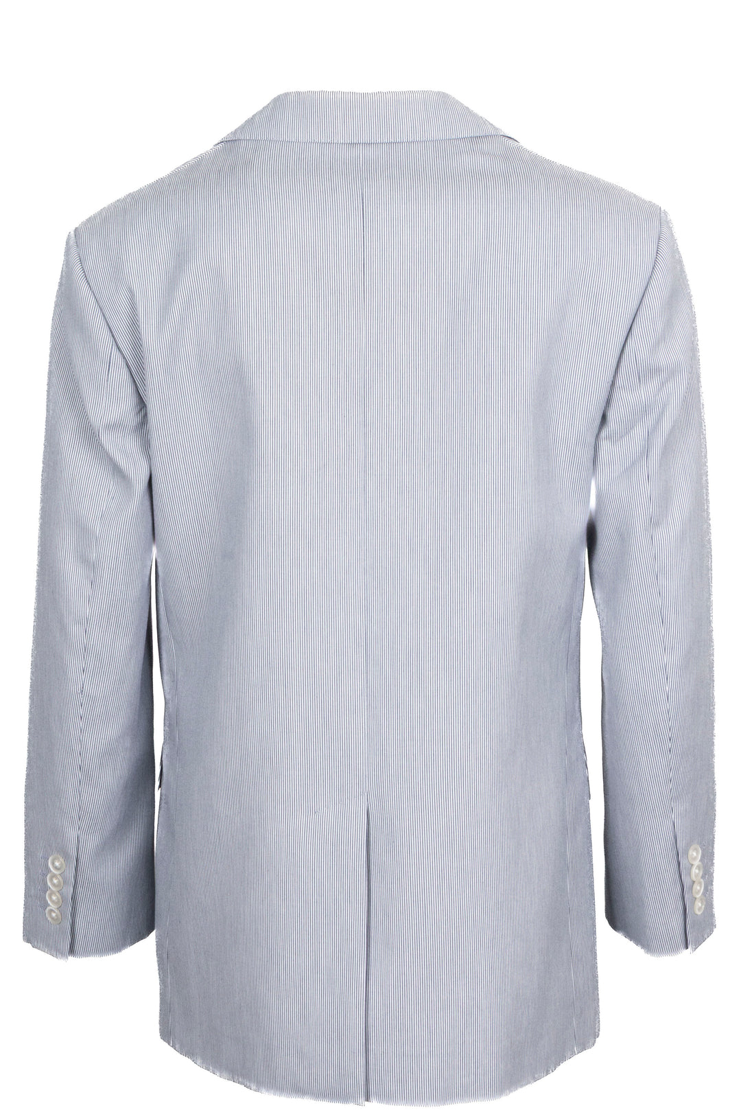 CELINE Column Jacket Cotton Stripes White Blue