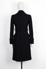 CHANEL Tweed Coat with CC Resin Belt Black