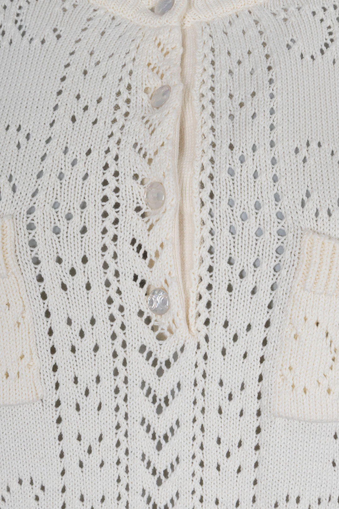 CELINE Mini Dress Triomphe Knit Cotton Cream