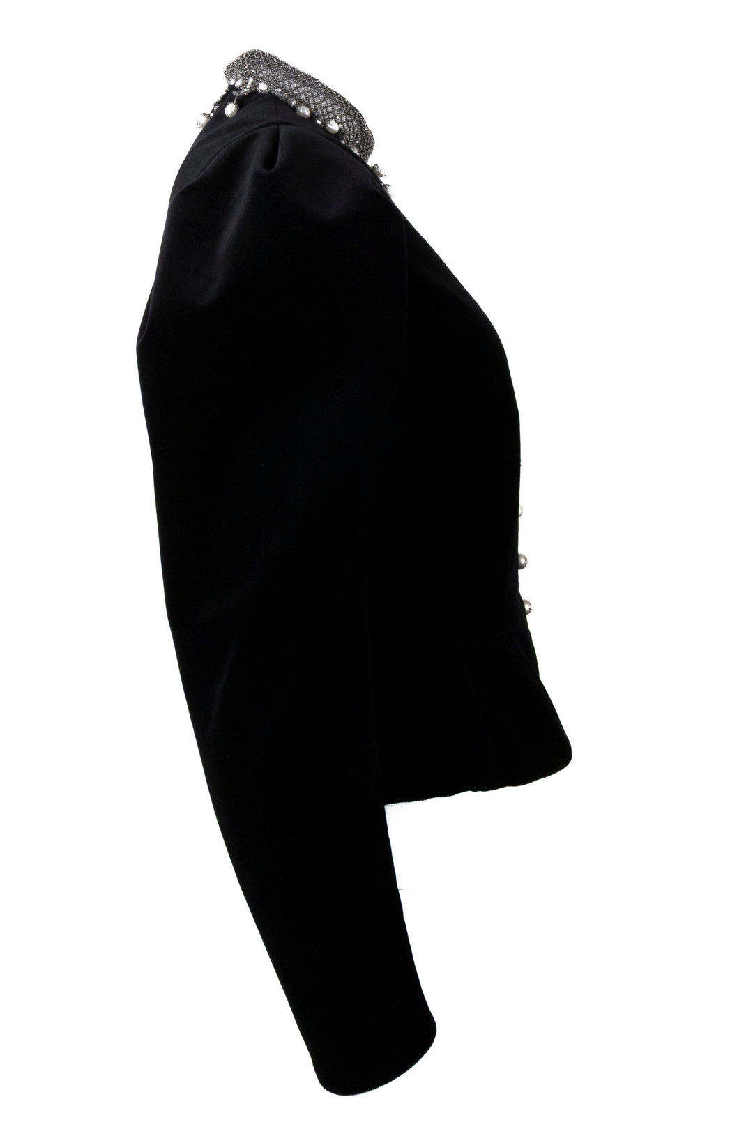 CHRISTIAN DIOR Pearl Jacket Velvet Cruise 2025 Black