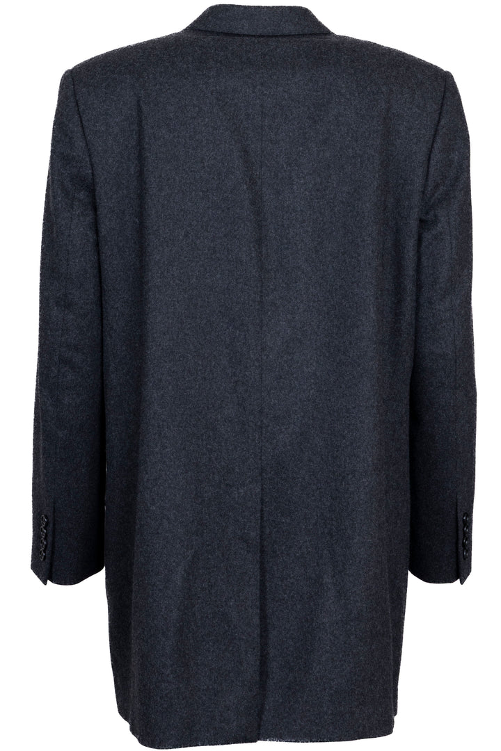CELINE Double Breasted Long Blazer Wool Charcoal