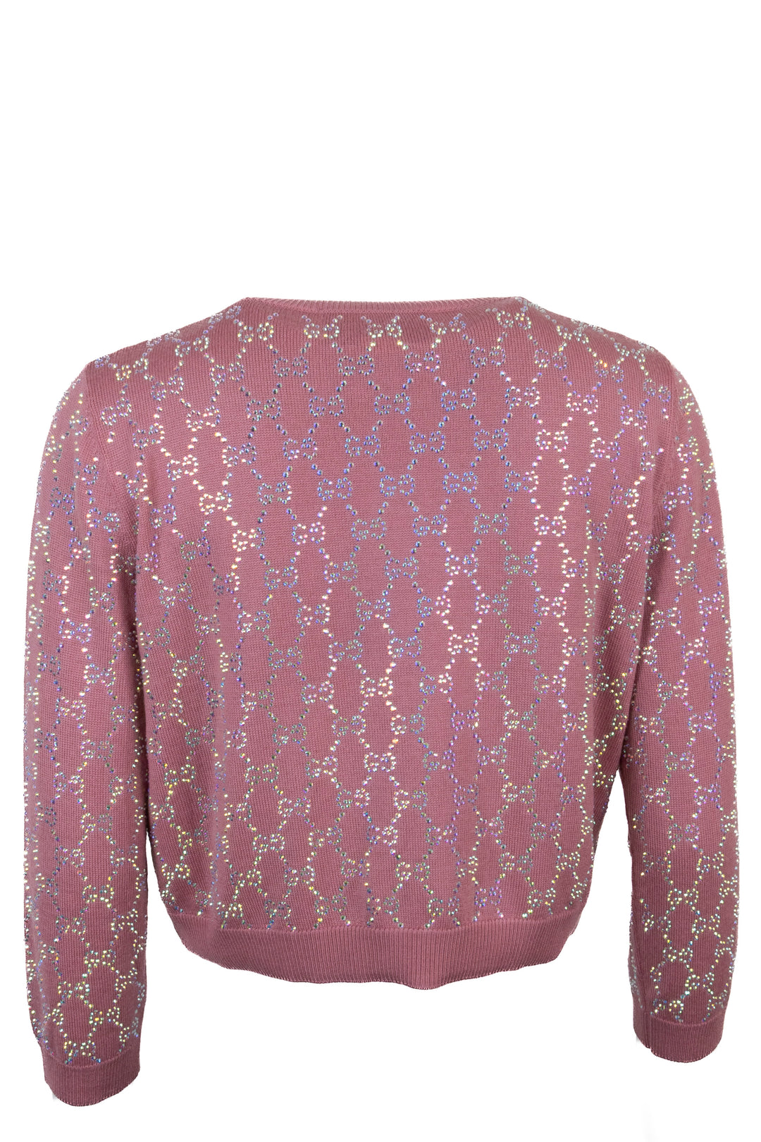 GUCCI Crystal GG Cardigan Pink
