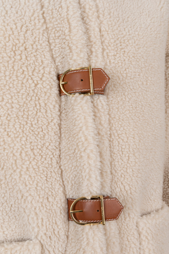 CELINE Buckled Jacket Cashmere Beige