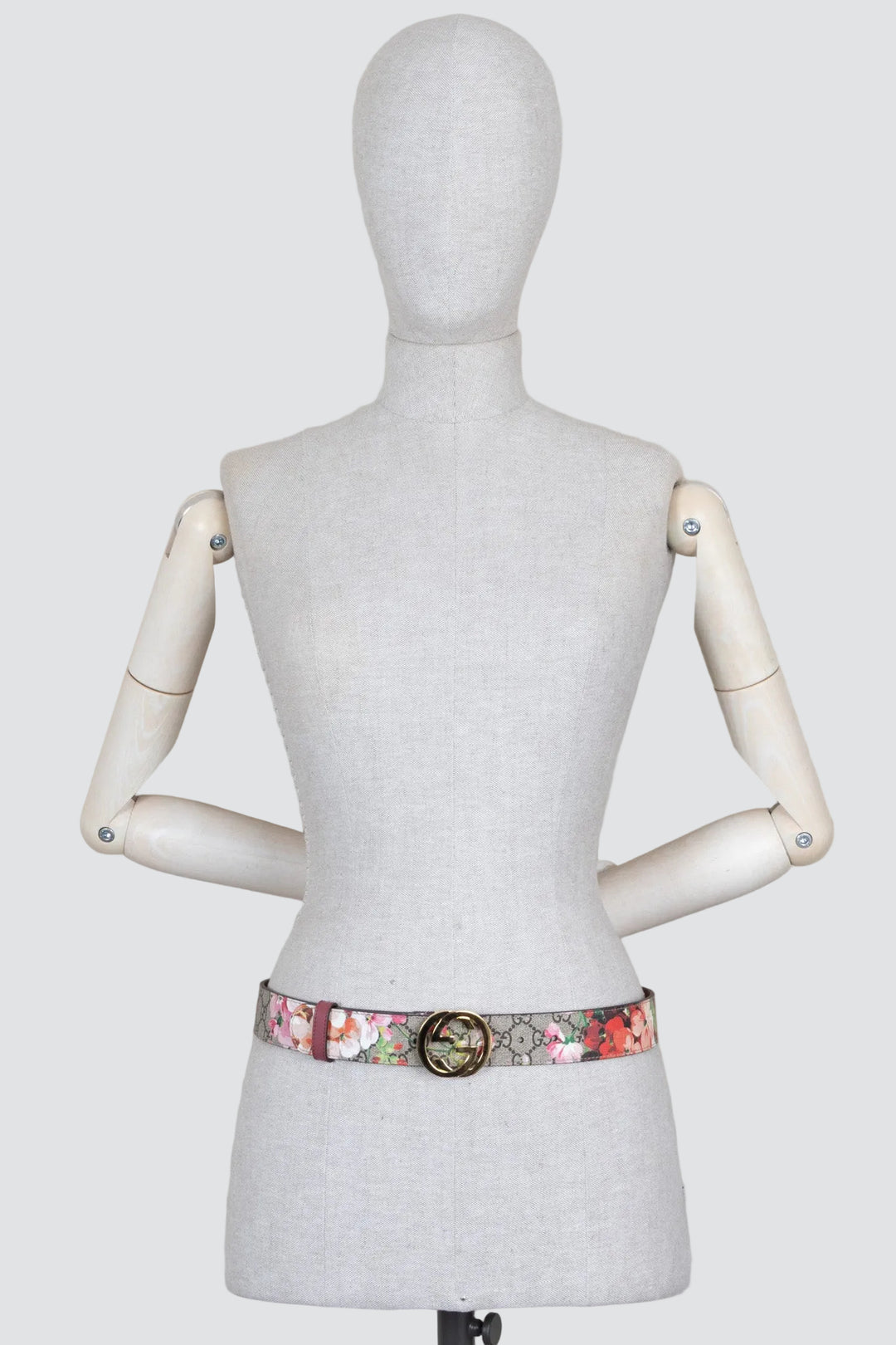 GUCCI Bloom Print GG Belt Multicolor