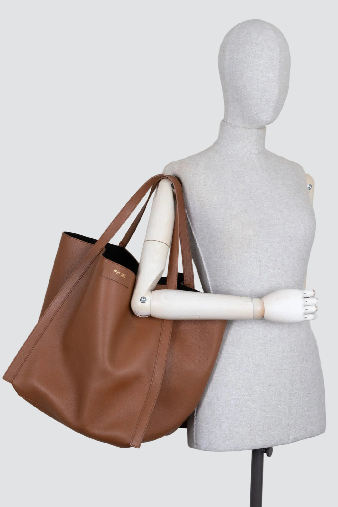 Sac Cube CELINE Moyen Cuir Souple Fauve