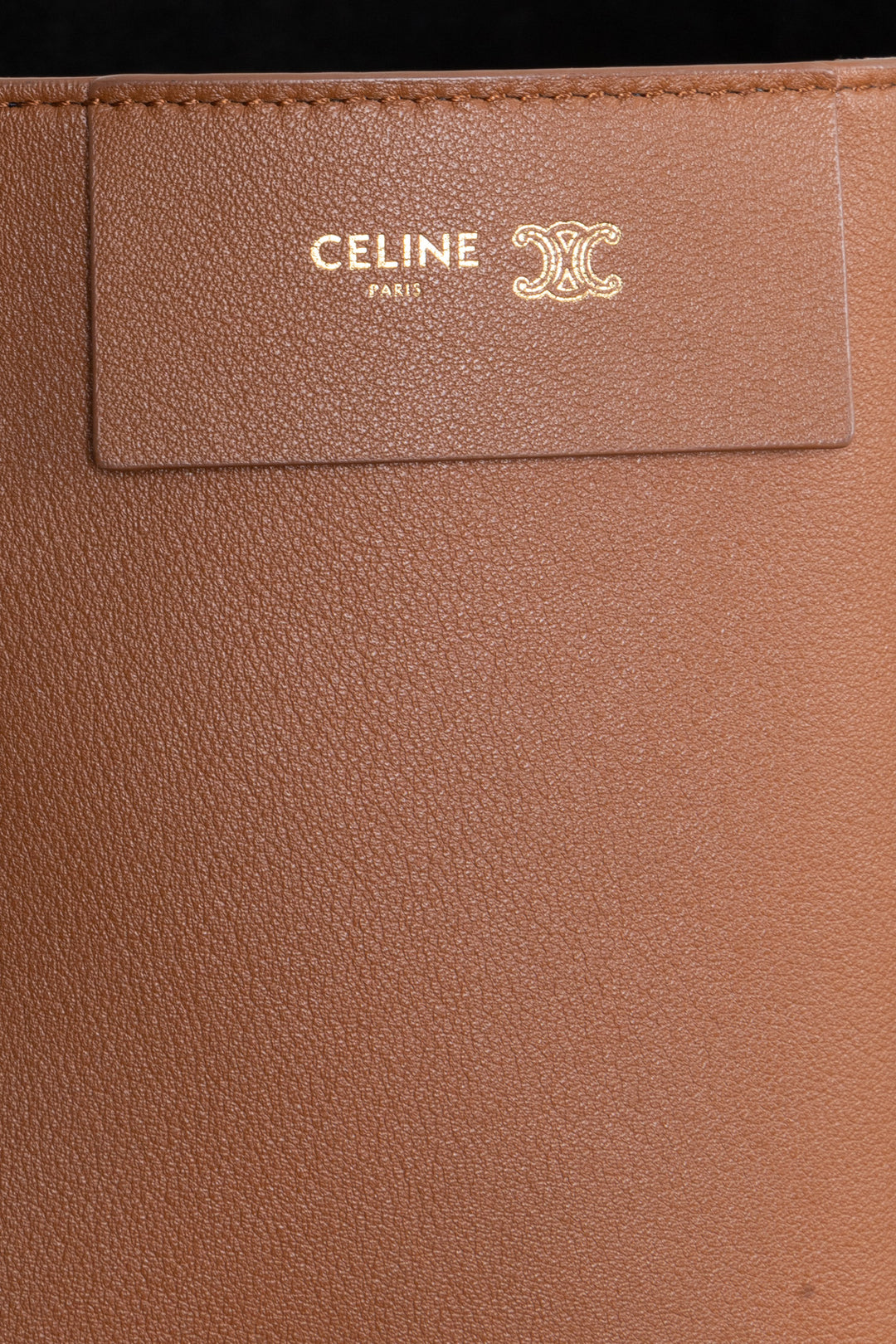 Sac Cube CELINE Moyen Cuir Souple Fauve