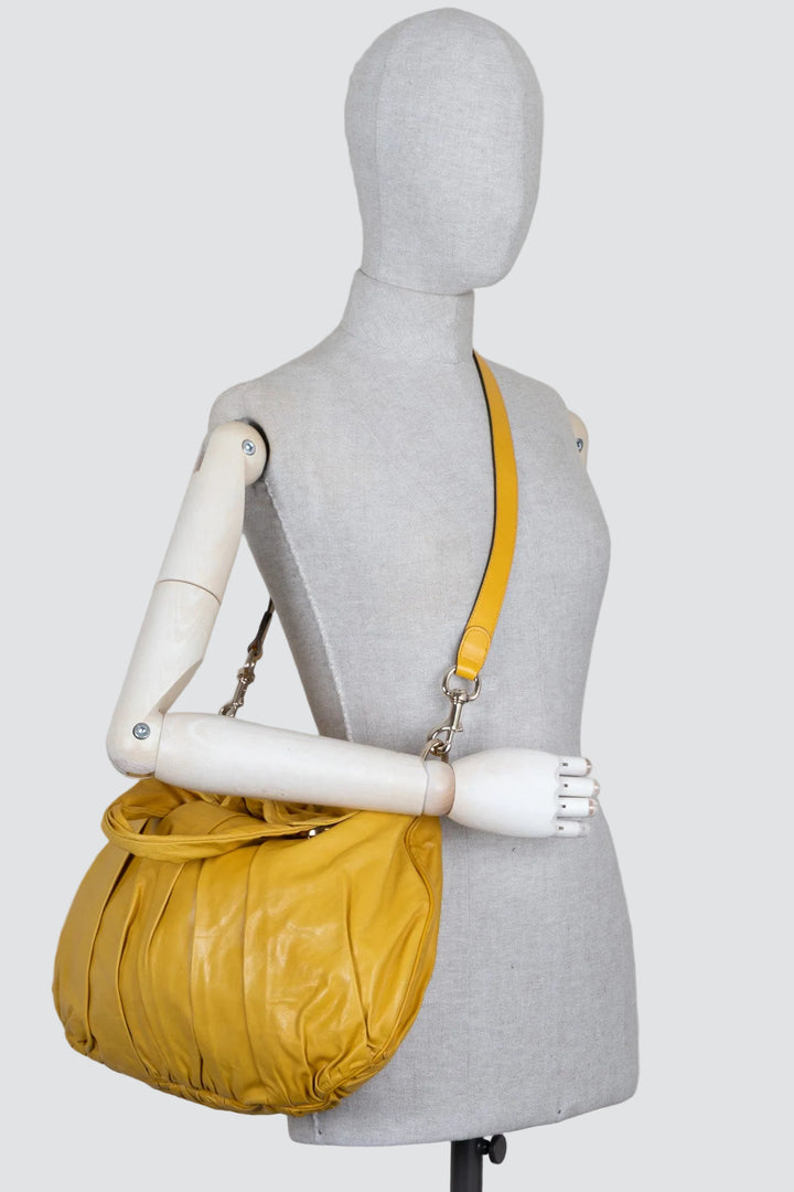 GUCCI Hysteria Bag Nappa Leather Yellow