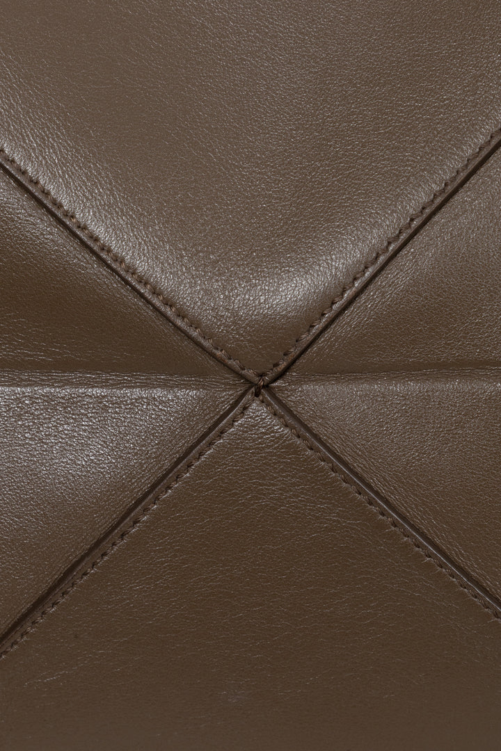 LOEWE Medium Horizontal Puzzle Fold Tote Taupe