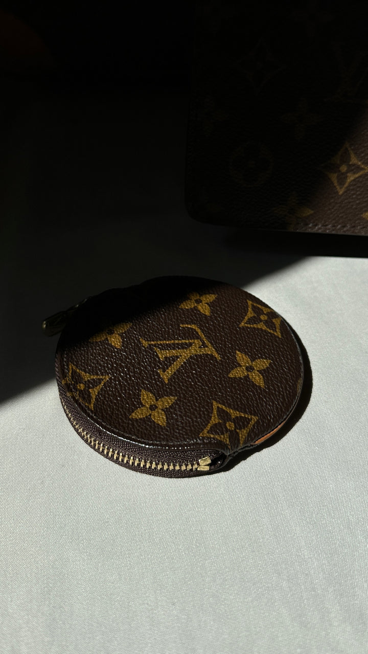 LOUIS VUITTON Coin Case MNG Canvas