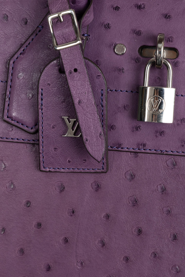 LOUIS VUITTON City Steamer PM Bag Ostrich Purple