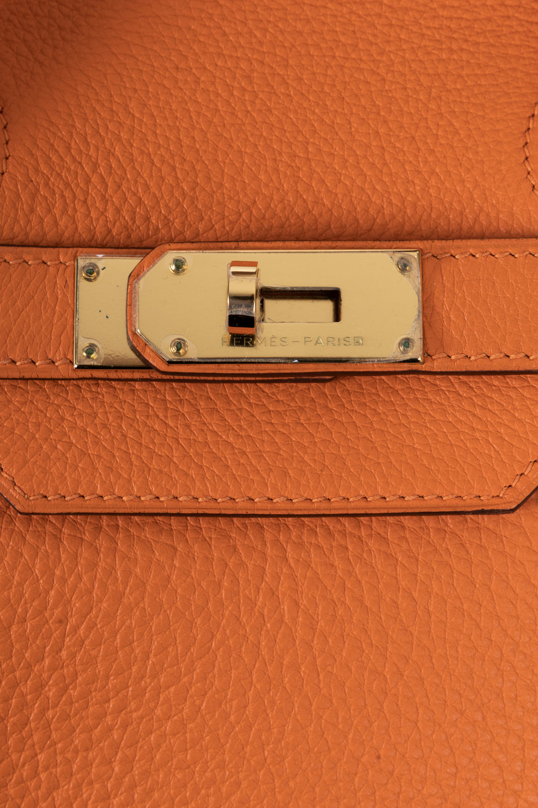 HERMÈS JPG Shoulder Birkin II 42 Clemence Orange Gold