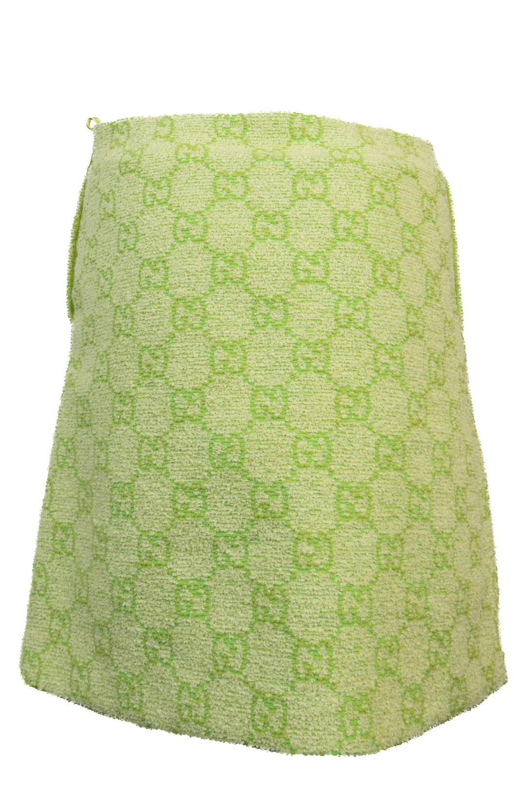 GUCCI Garden Tweed Skirt Lime Green