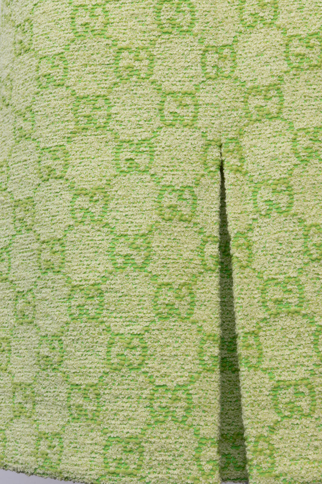 GUCCI Garden Tweed Skirt Lime Green