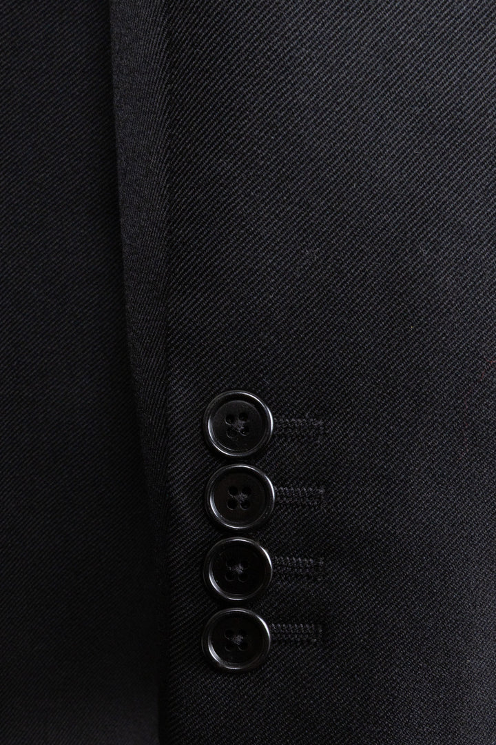 CELINE Blazer croisé en laine noire