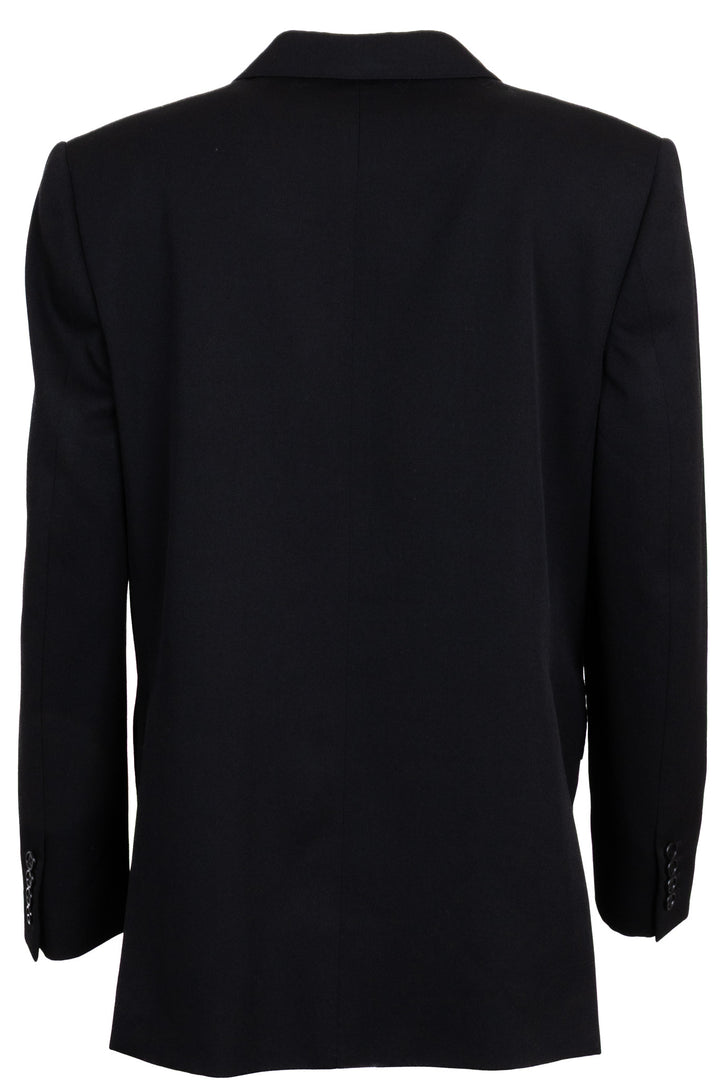 CELINE Blazer croisé en laine noire