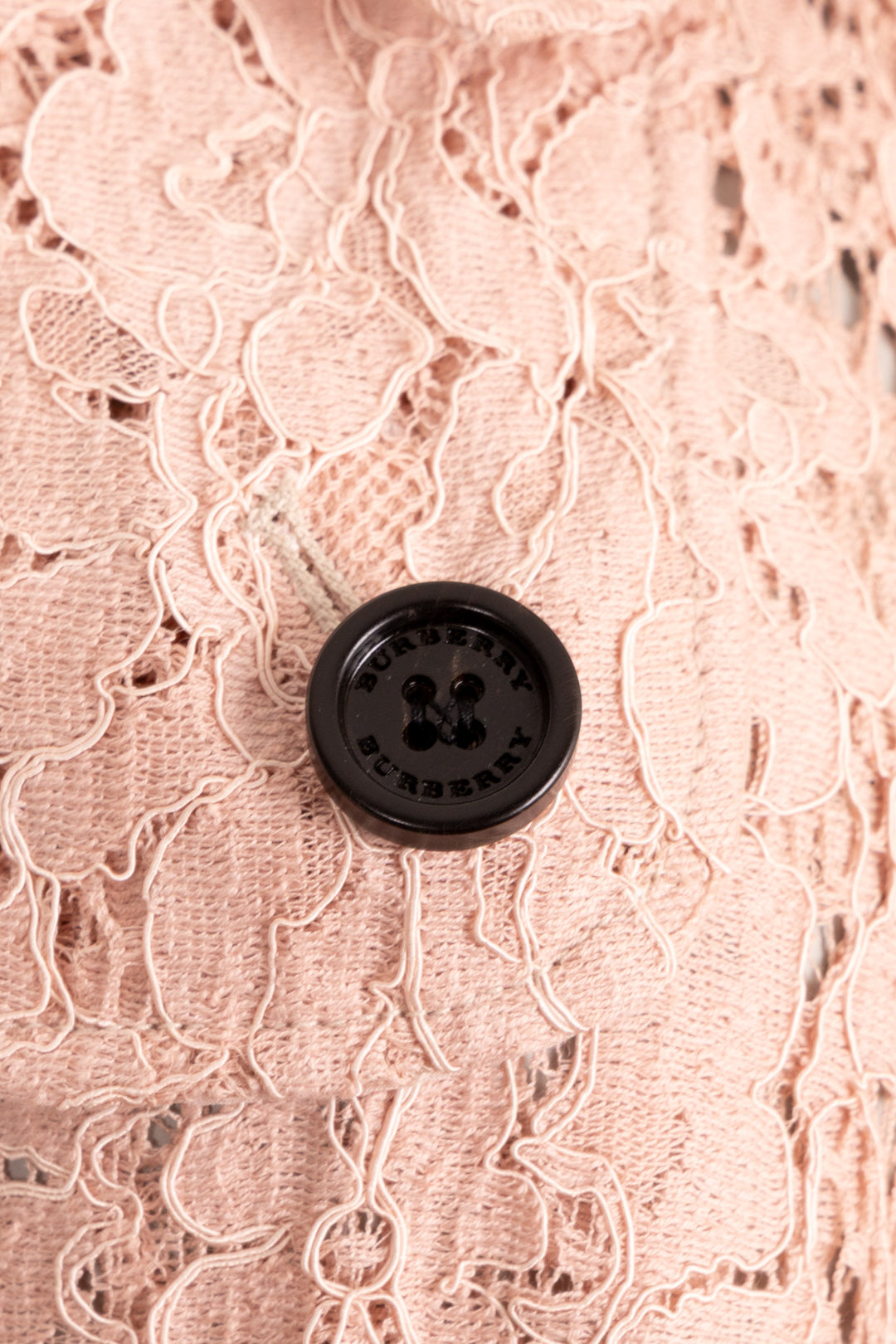 BURBERRY Lace Trench Cotton Pink